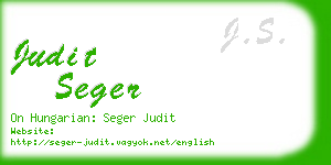 judit seger business card
